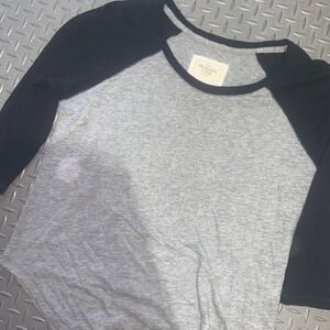 Abercrombie and Fitch beaded baseball tee